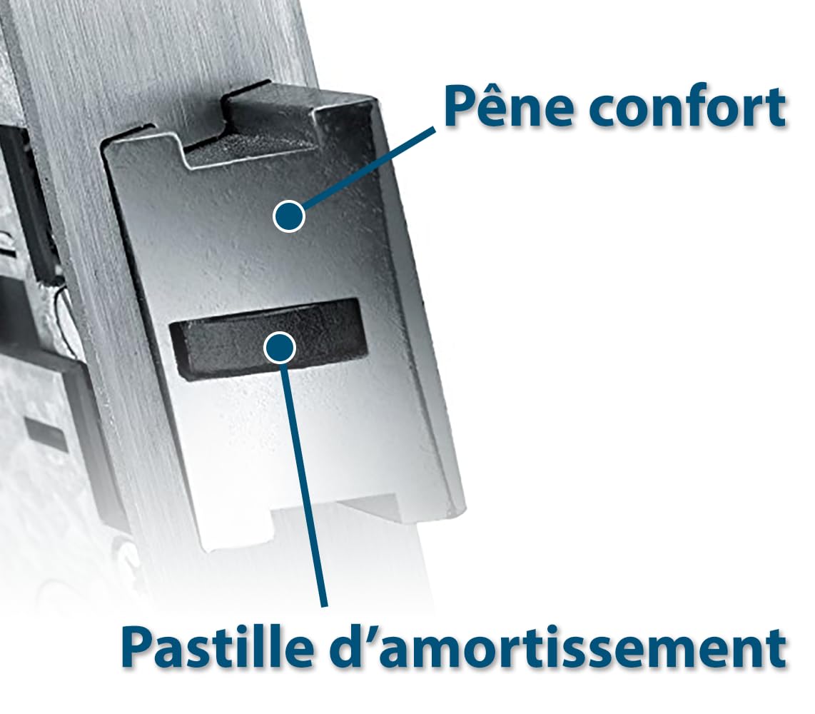 METALUX série 7/28 - Serrure à encastrer 1 point pêne dormant et 1/2 tour Réversible Sans Gâche Têtière Inox Coffre 28mm x 180mm Main droite pour porte PVC ou pour porte metallique