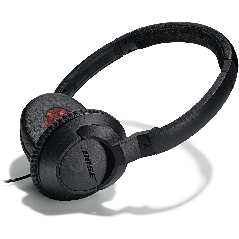 Bose SoundTrue - Auriculares de diadema abiertos (con micrófono, control remoto integrado compatible iPhone/iPod), negro