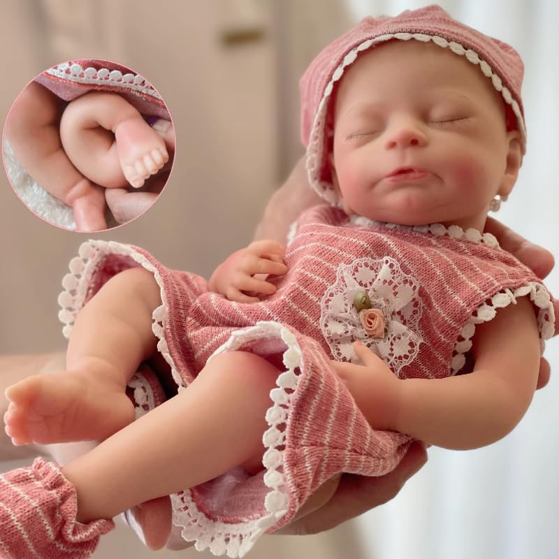 Muñeca de silicón realista de 13 pulgadas para niños 3+ miniatura 1