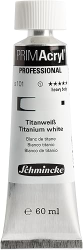 Schmincke : Pintura acrílica Primacryl: 2.0 fl oz: blanco titanio