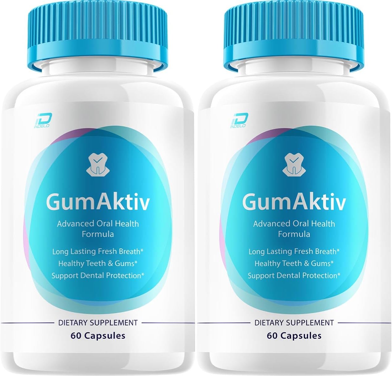 GumAktiv Dental Support Capsules - GumAktiv Pills Supplement with Oral Formula, Gum Aktiv Dental Health Pills Reviews (2 Pack - 120 Capsules)