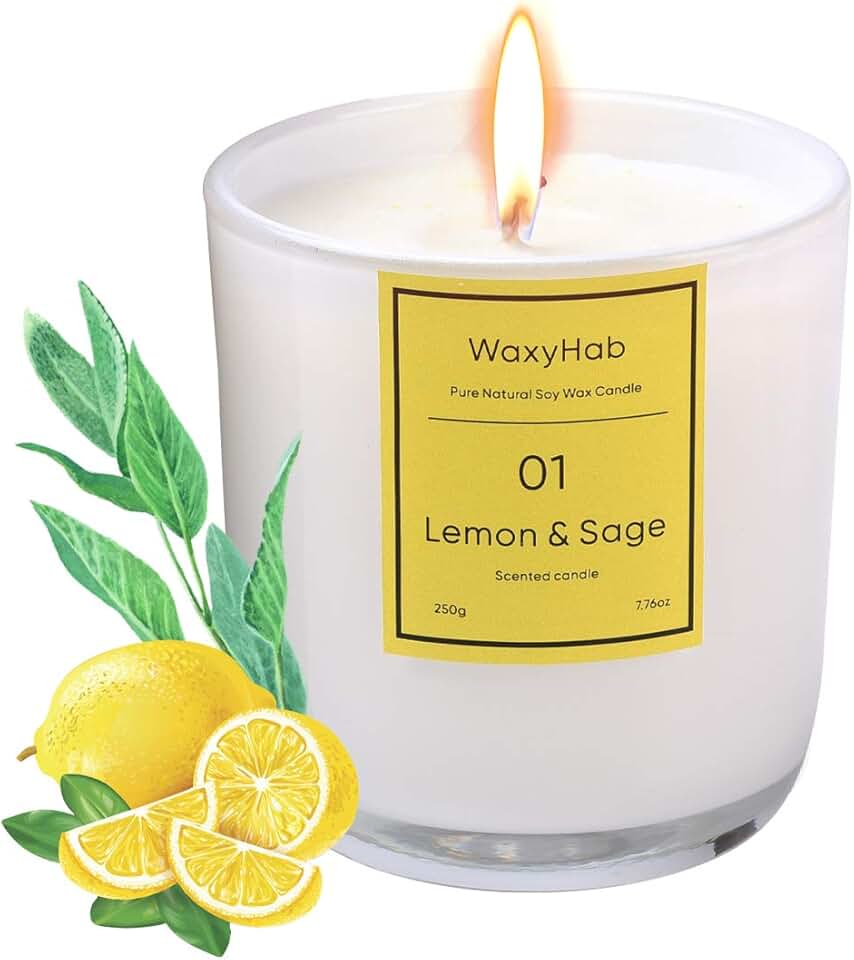 lemon scented candle