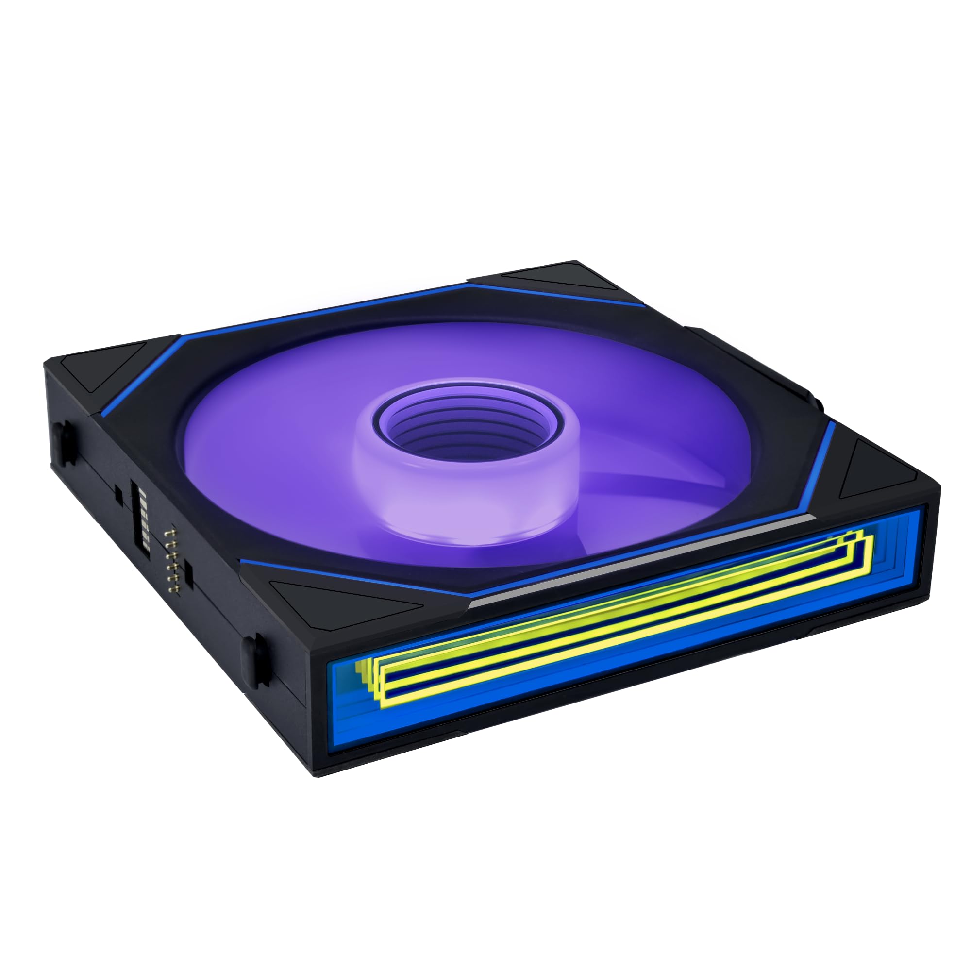 Lian Li UNI Fan SL-Infinity Wireless 140 - Confezione singola -Controllo del segnale wireless 2,4 GHz - Ventilatore ARGB - Doppio effetto specchio Infinity personalizzabile - Design a margherita