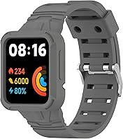 Vista 1 de Senter Correa de repuesto de goma para Redmi Watch 2 Lite/MI Watch Lite 2/MI Watch Lite/Redmi 2/Redmi Smart Watch, funda protectora resistente