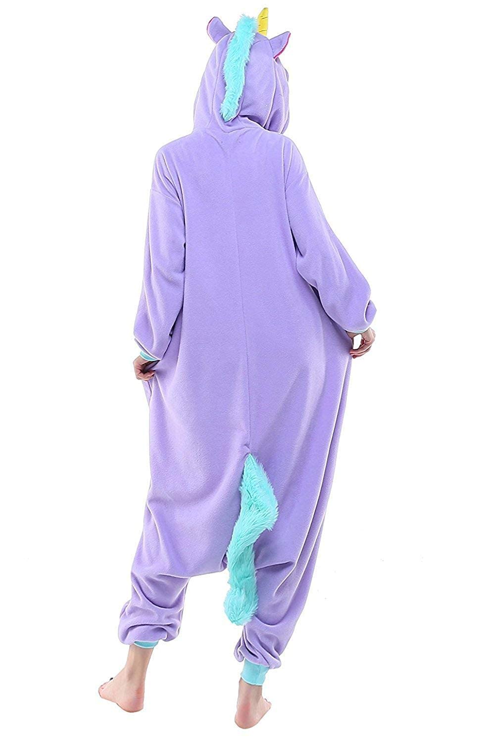 Zkomol Women's Purple Unicorn Adult Onesie Costumes Unisex Christmas Party Pyjamas Onesie For Cosplay Sleepwear