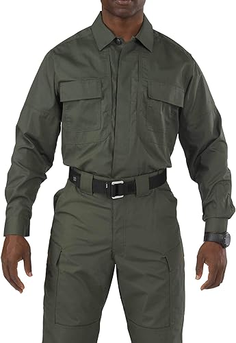 511 Tactical Taclite 72054 - Camisa de manga larga para hombre tela Ripstop de poliéster y algodón estilo 72054
