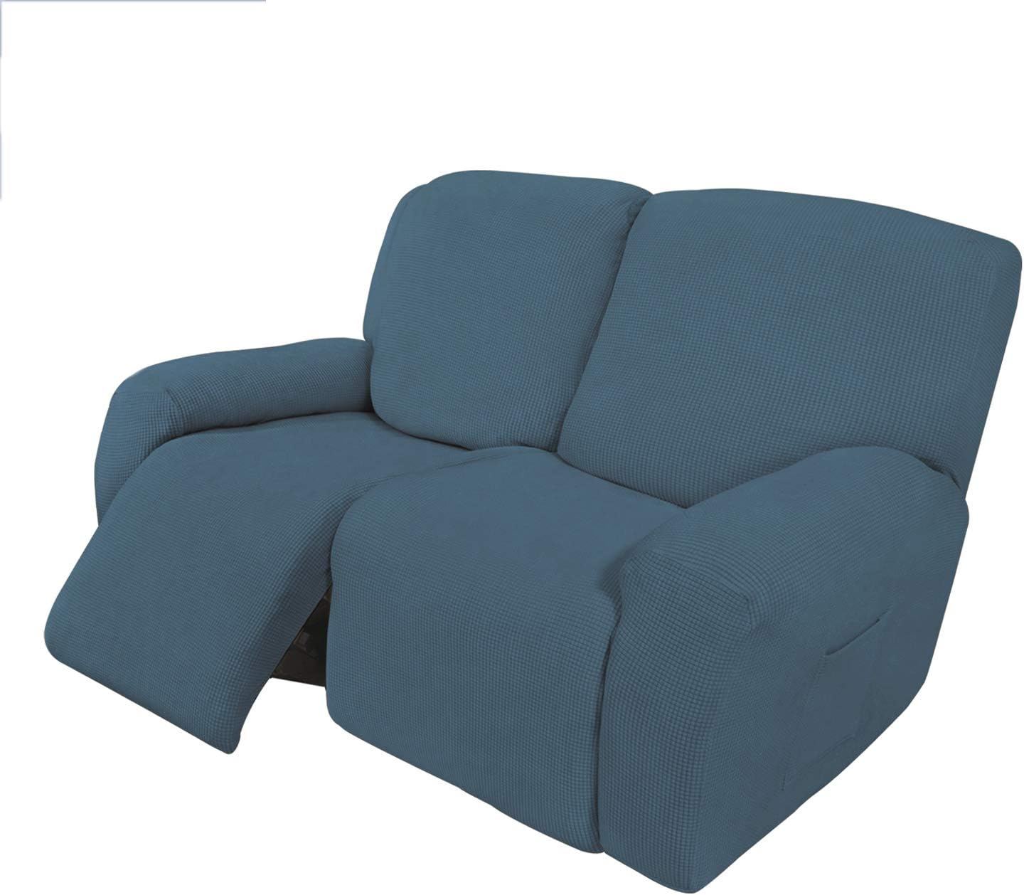 EasyGoing 6 Pieces Recliner Loveseat Stretch Sofa Slipcover Sofa Cover