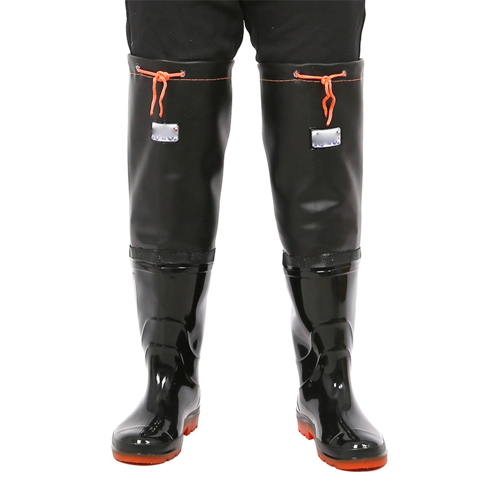 Botas Lluvia Altas PVC 100% Impermeables, Zapatos Pesca Antideslizantes, Botas Agua Ultraligeras Y Transpirables, Botas Barro para Vadear, Pesca con Mosca, Caza, Trabajo con Barro