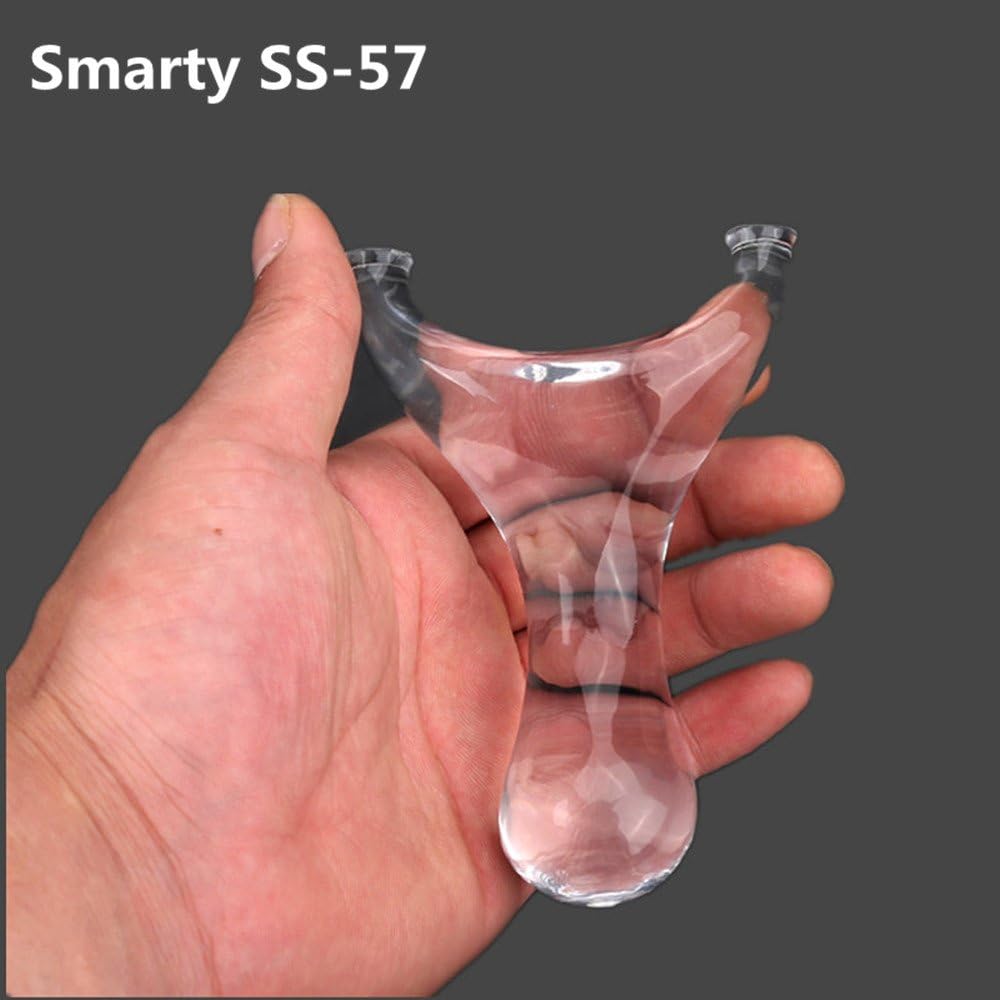 DDMARK SS-57 Transparency Acrylic Pro Slingshot Catapult with Flat Rubber Bands Group for Hunting Game