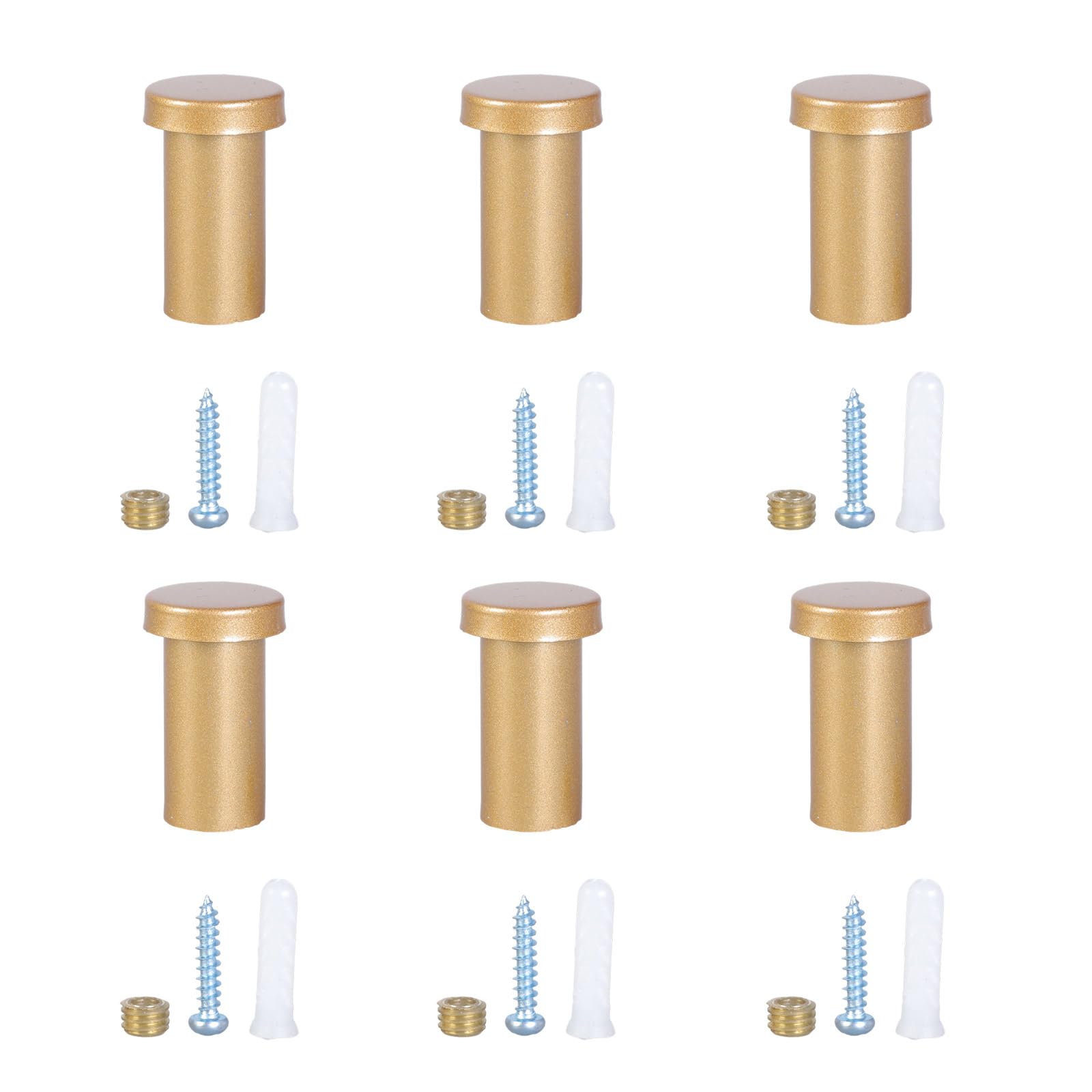Yrohgkpn Gold Of 6 Effective Wall Hooks With High Load Capacity Organization Ideal For Home Storage And Organization Multipurpose