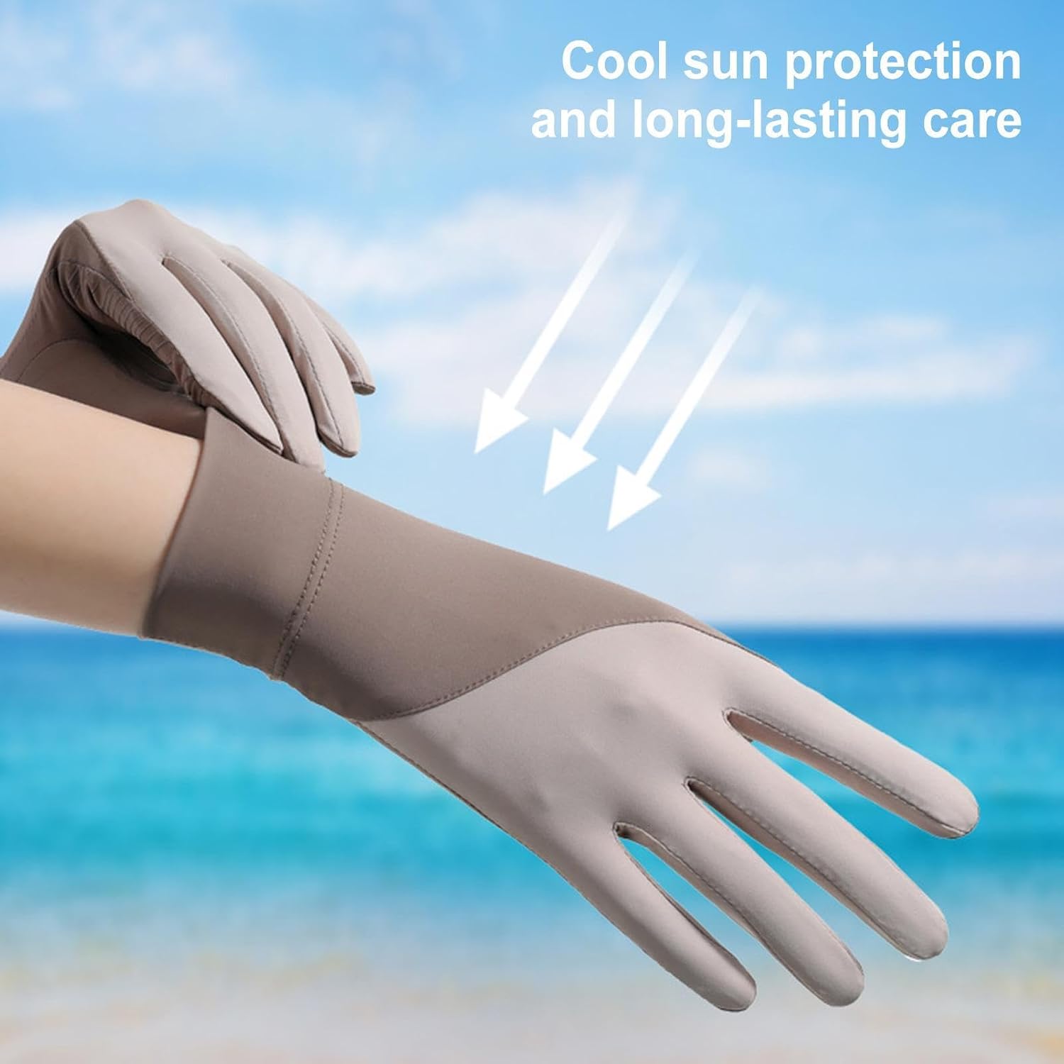 UV Gloves for Driving - Anti-Slip UPF 50+ Sleeve | Touchscreen Sun Protection Driving Gloves,for Golf Fishing Running Kayaking Hiking Summer Travel