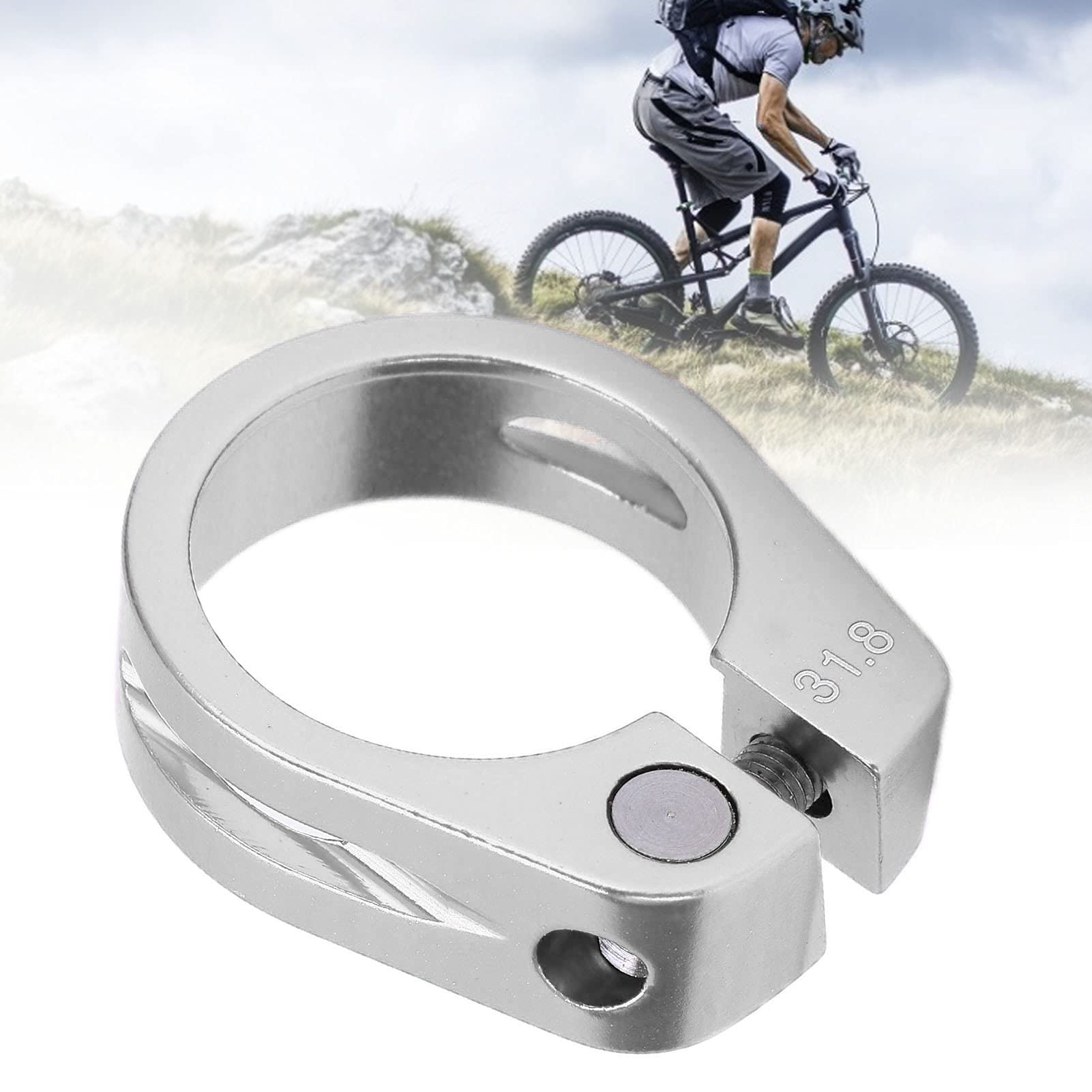 Collier De Serrage Rapide Vélo Prasacco 31.8mm - Attache Selle Noir Pour VTT Et Vélo Route