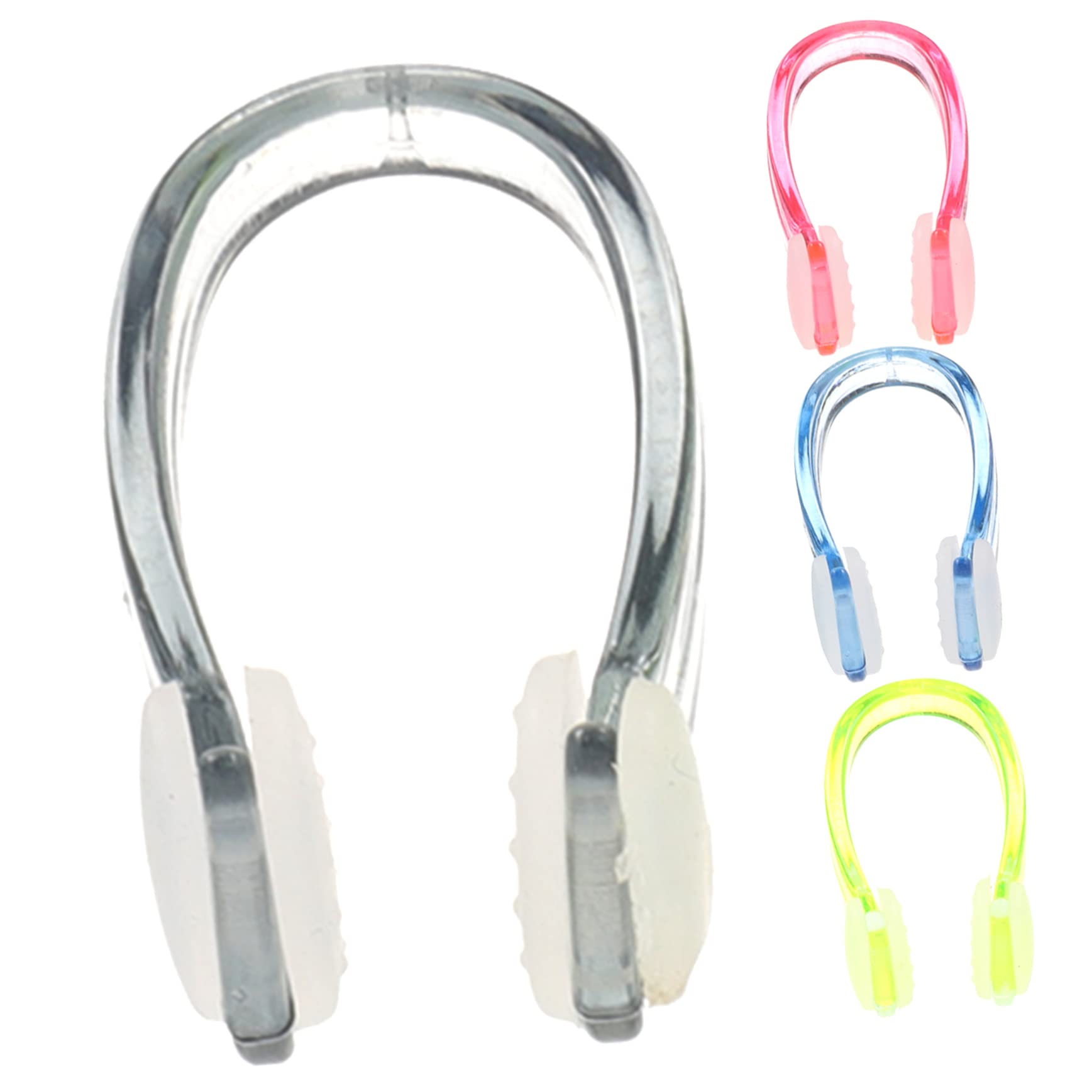 KICHOUSE 4pcs Universal Silicone Nose Clip for Swimming Adults Diving Nose Plugs Comfortable Fit Non-Slip