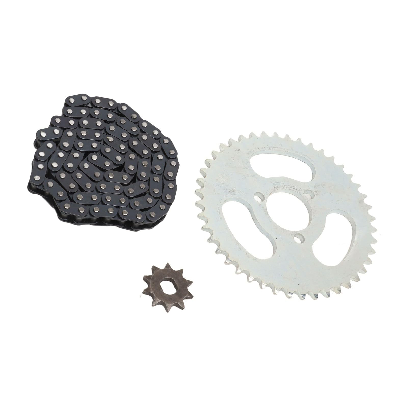 chaîne à maillons T8F88 plus plateau à trois trous t8f 44 dents + pignon avant à dents T8F10, trou 10H
