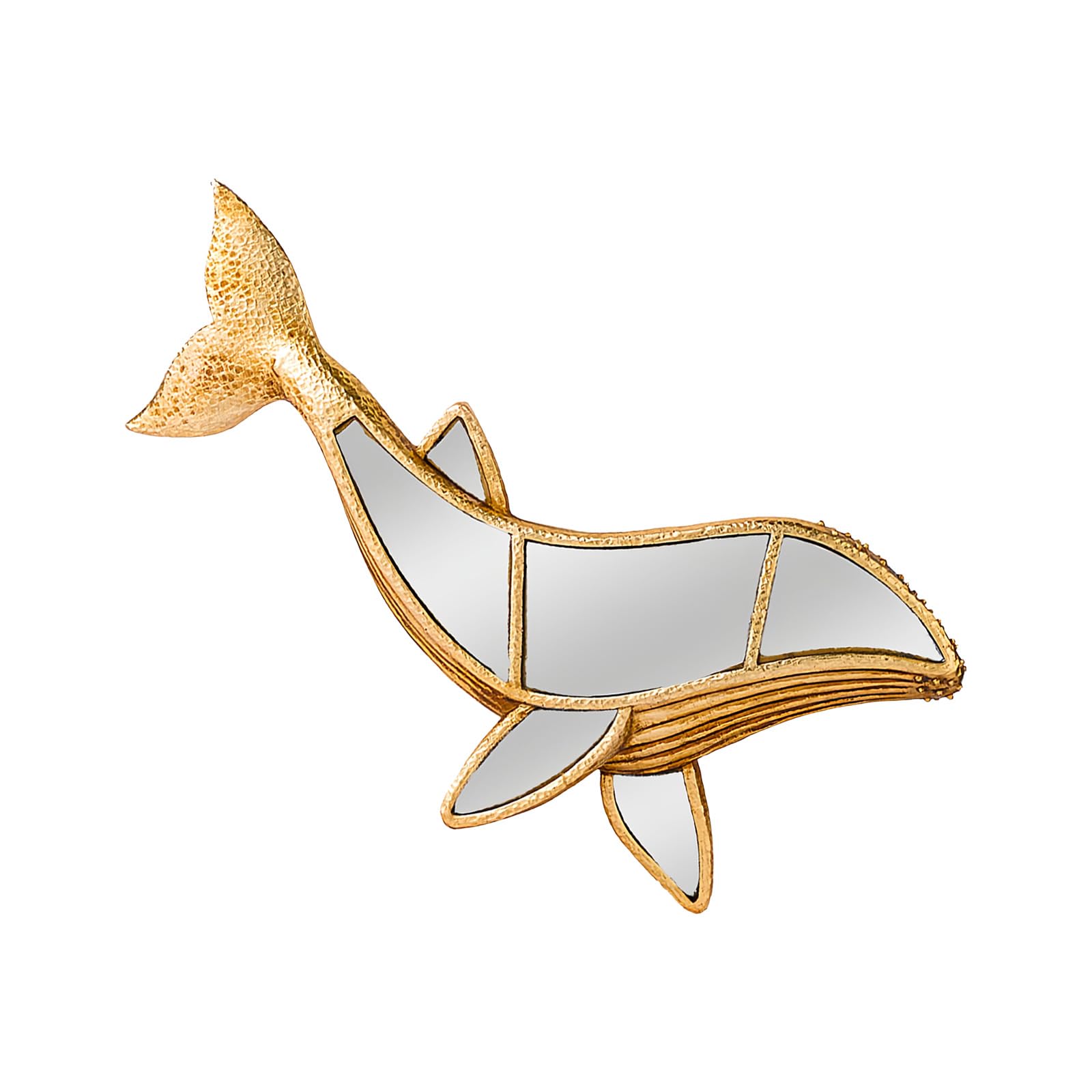 Oxxggkao Multicolor Mirrour Wall Sculpture Resin Whale Statue Wall Art Decors Decorative Mirrour Walled Decors For Home Decorations Resin Whale Yard Statues