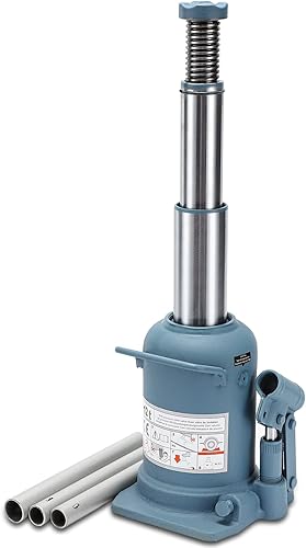 BAOSHISHAN Gato de botella de elevación alta de 12 toneladas de 9.25" a 23.23" Rango de elevación Heavy Duty Double Ram Hydraulic Truck Jack soldado