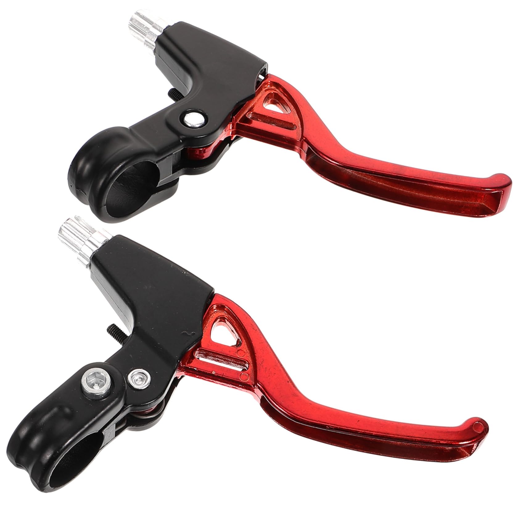 Yardwe Coppia Maniglie Freno per Bicicletta da Corsa in Alluminio (Rosse) 2 Pezzi Attrezzo Leva per Bicicletta Portatile Catena Montuosa Cestino Maniglia Tutto in Lega di Alluminio