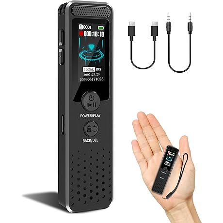 128GB Voice Activated Audio Recorder