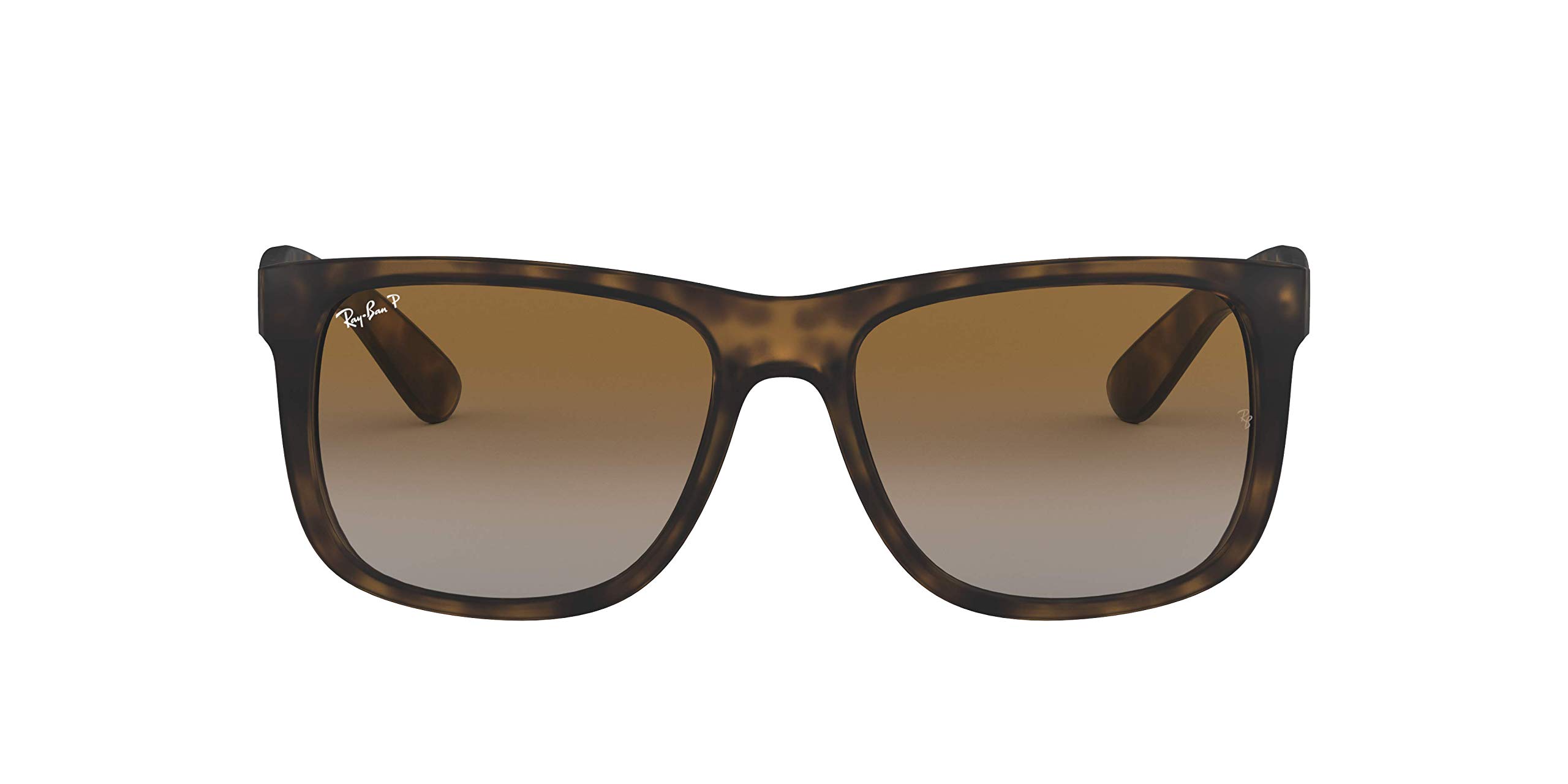 Ray-Ban Justin Rb4165 C55, Occhiali da sole Unisex Adulto, Rubber Light Havanna/Marrone gradiente, Einheitsgröße