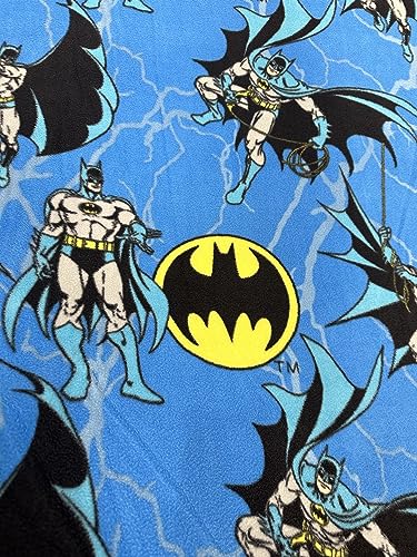 Premium Batman Logo Anti-Pill Fleece Fabric in Navy and Blue - 60 Inches Wide, Perfect for Creative Projects 5 Premium Batman Logo Anti-Pill Fleece Fabric in Navy and Blue - 60 Inches Wide, Perfect for Creative Projects - Image 4