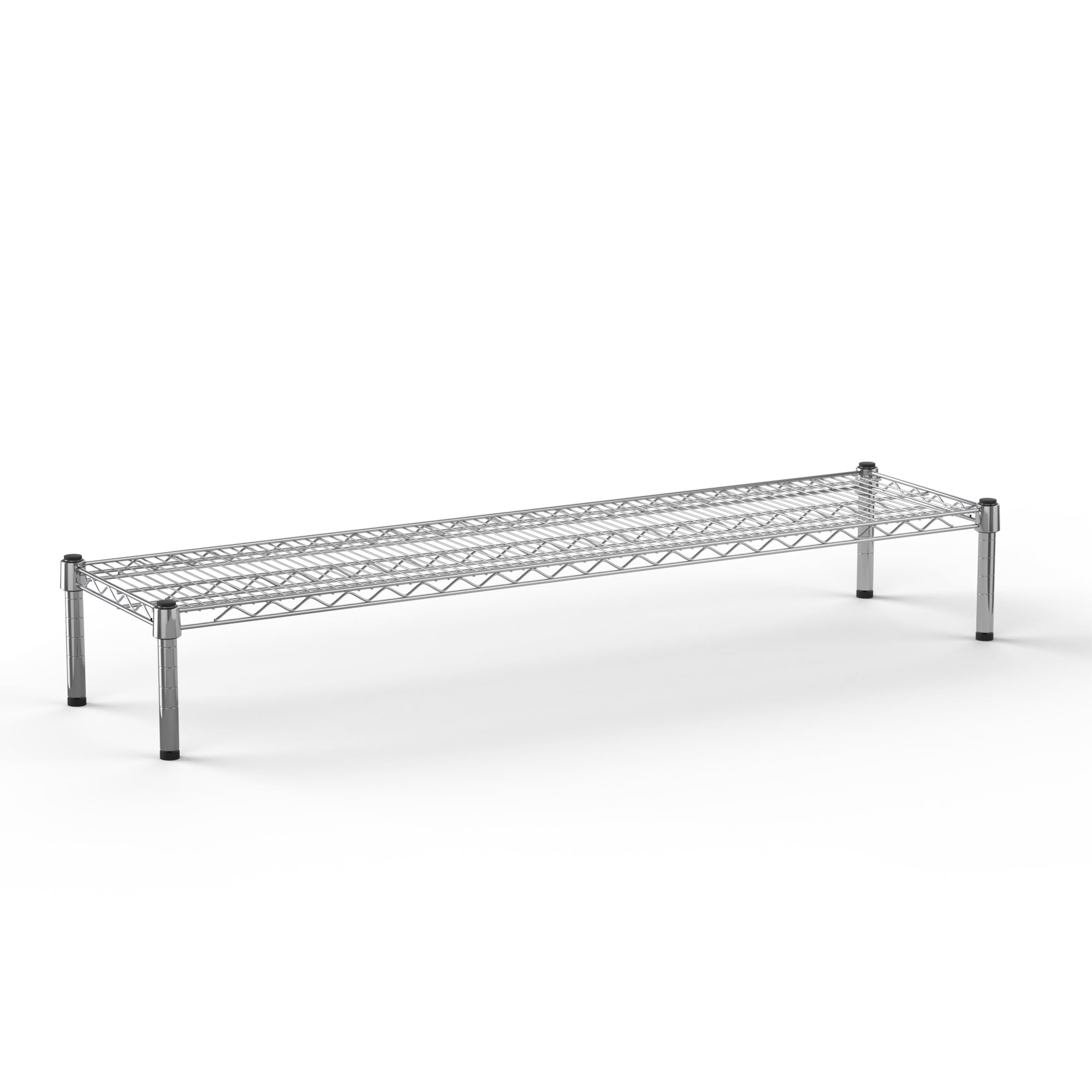 14" Deep x 54" Wide x 8" Height 1-Tier Wire Shelving Kit | NSF Commercial Storage Rack Unit