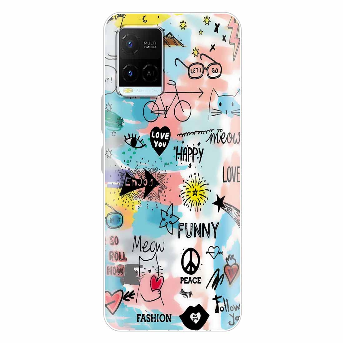 Fashionury Silicone Designer Printed Back Case Cover for Vivo Y21 2021-D0154 (B09WH4VZL1) Amazon Price History, Amazon Price Tracker