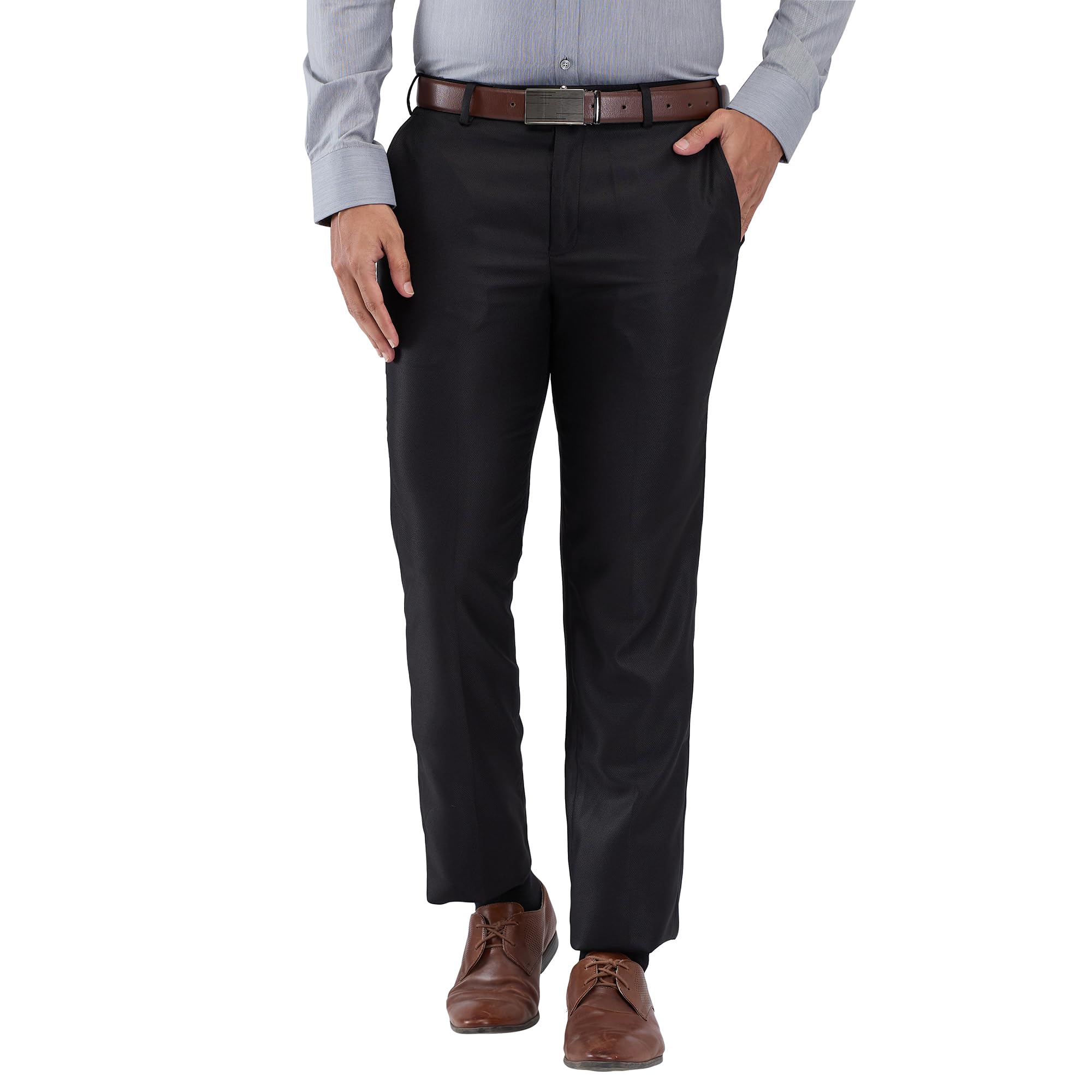Men's Regular Fit Mid Rise Trouser