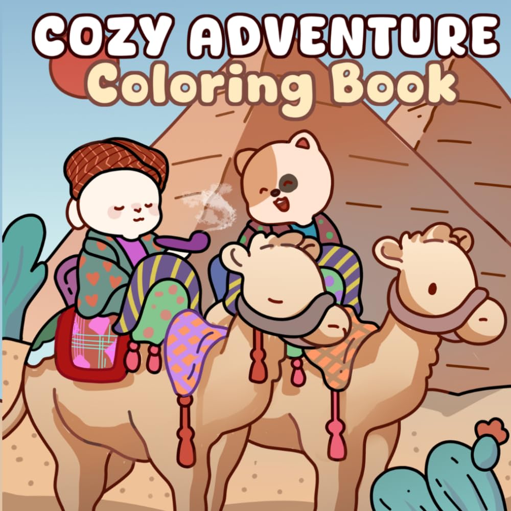 Cozy Adventure: with Fuzzy Animal Friends | 40 Whimsical Hand-Drawn Pages of Bold Adventures and Cute Extreme Sports for All Ages