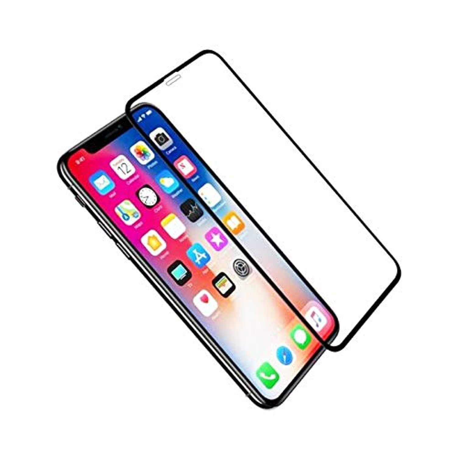 DOWIN 9D Full Cover Screen Film For iPhone X/iPhone XS 5.8 inch Tempered Glass Protective WITH BLACK Frame used Safety packing box