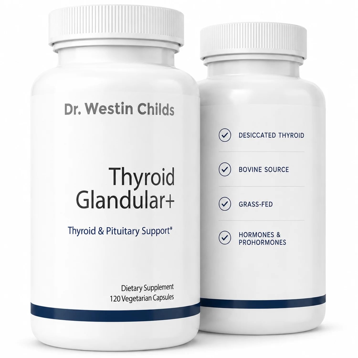 Dr. Westin Childs - Thyroid Glandular+ Freeze Dried, Grass-Fed Bovine Thyroid Support & Endocrine Health Supplement