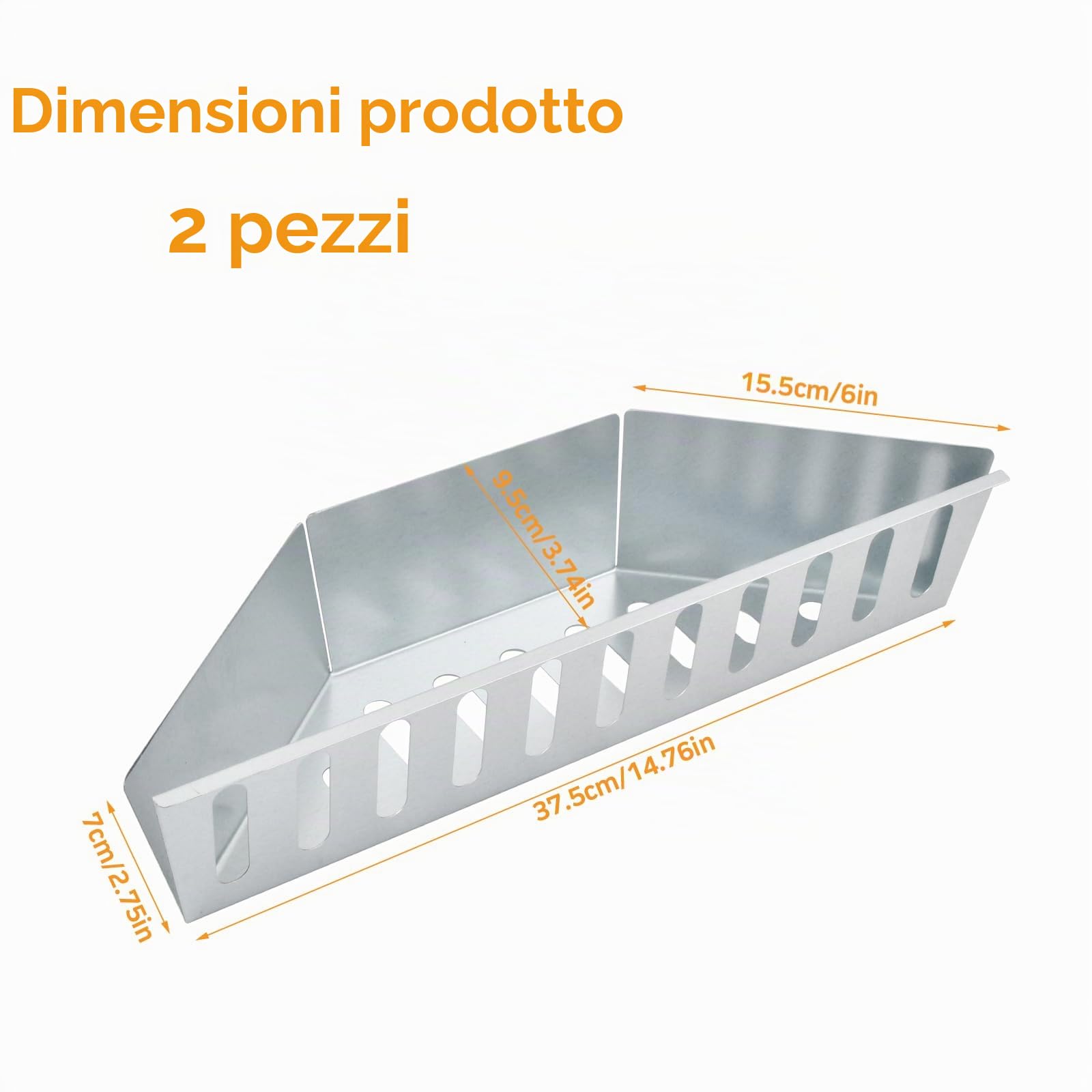 Cestello per carbonella per grill Weber - Accessorio BBQ per griglie a sfera da 57 cm - Cestini per carbonella e vaschetta per carbonella - Compatibile con i grill Weber 7403 e One-Touch a carbonella