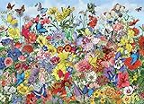 Cobble Hill 1000 Piece Puzzle - Butterfly Garden - Sample Poster Included