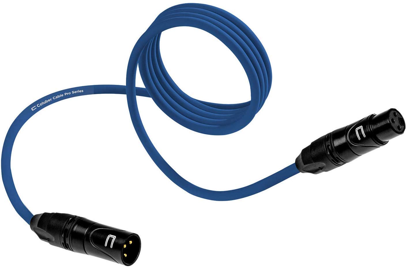 Balanced XLR Cable Male to Female - 150 Feet Blue - Pro 3-Pin Microphone Connector for Powered Speakers, Audio Interface or Mixer for Live Performance & Recording