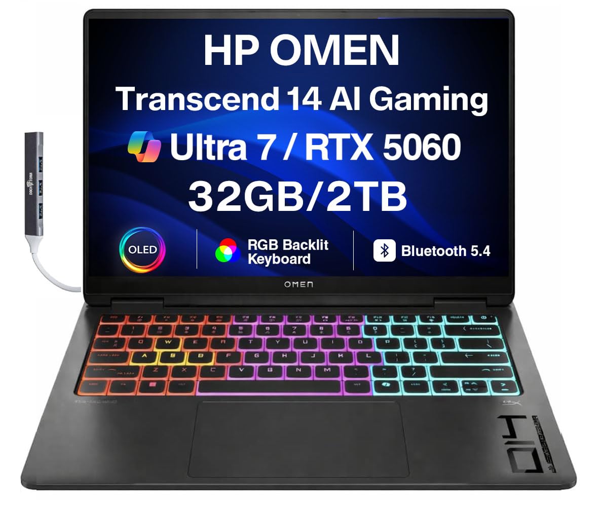 Amazon.com: HP OMEN Transcend 14 AI Gaming Laptop 14.0