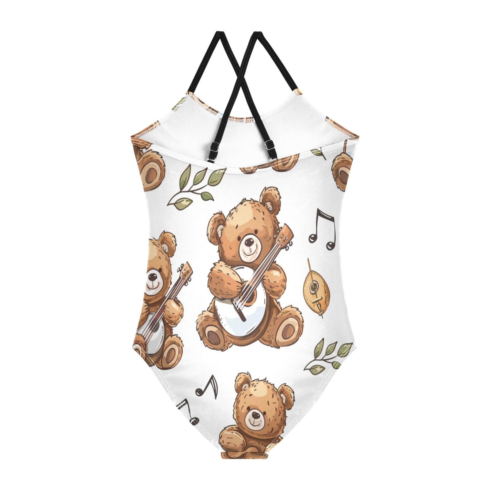 Muisc Bear Girls One-Piece Swimsuit Beach Bathing Suit