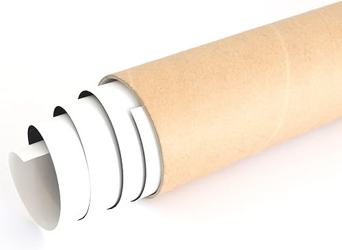 Miniatura 5 de CLAUVINCK Tubo de correo Kraft de 2 x 15 pulgadas, envío, tubo de póster para sobres de alta resistencia, embalaje de 2 x 15 pulgadas para oficina