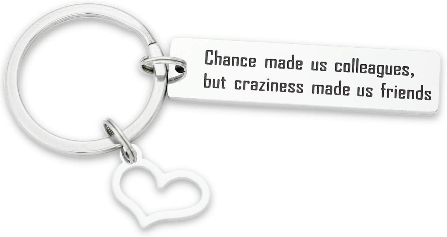 Kivosliviz Coworkers Keychain GIfts Chance Made Us Colleagues Going Away Gifts for Coworker Co-worker Keychain