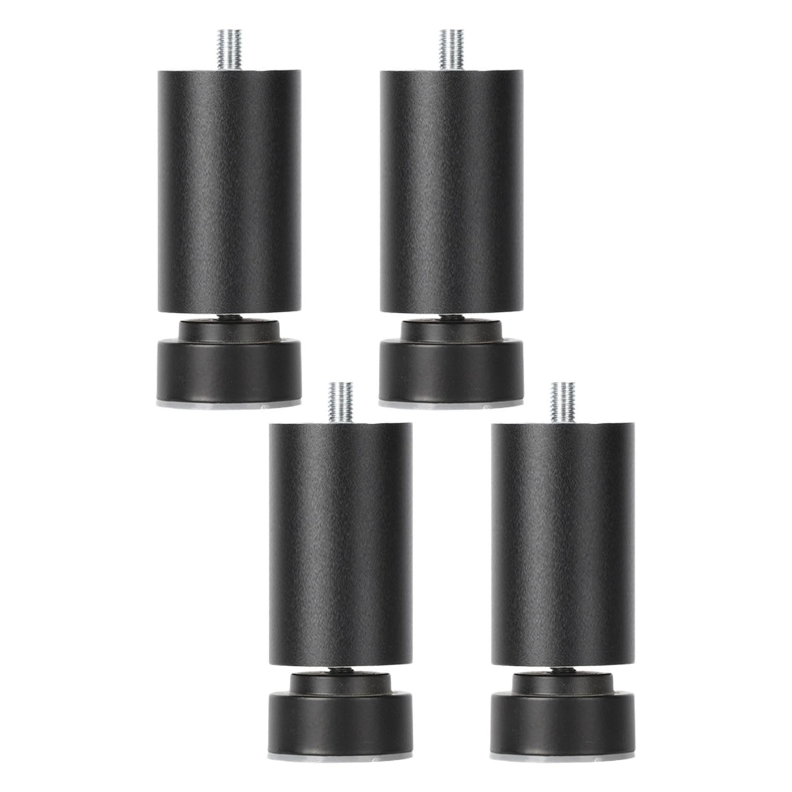 MagiDeal 4 Pièces M10 Filetage Pieds de Cadre de Lit Pieds de Support de Meubles Pieds de Table de Remplacement Robustes Pieds de Canapé M10 pour Armoires de, noir 20cm