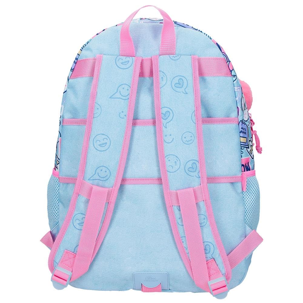 Movom Power Girl Mochila Infantil, Mochila Escolar, Fabricada en Poliéster, Bolsillos Laterales, Tirantes Anchos Ajustables, Asa Superior para colgarla, Sistema Magic Fix.