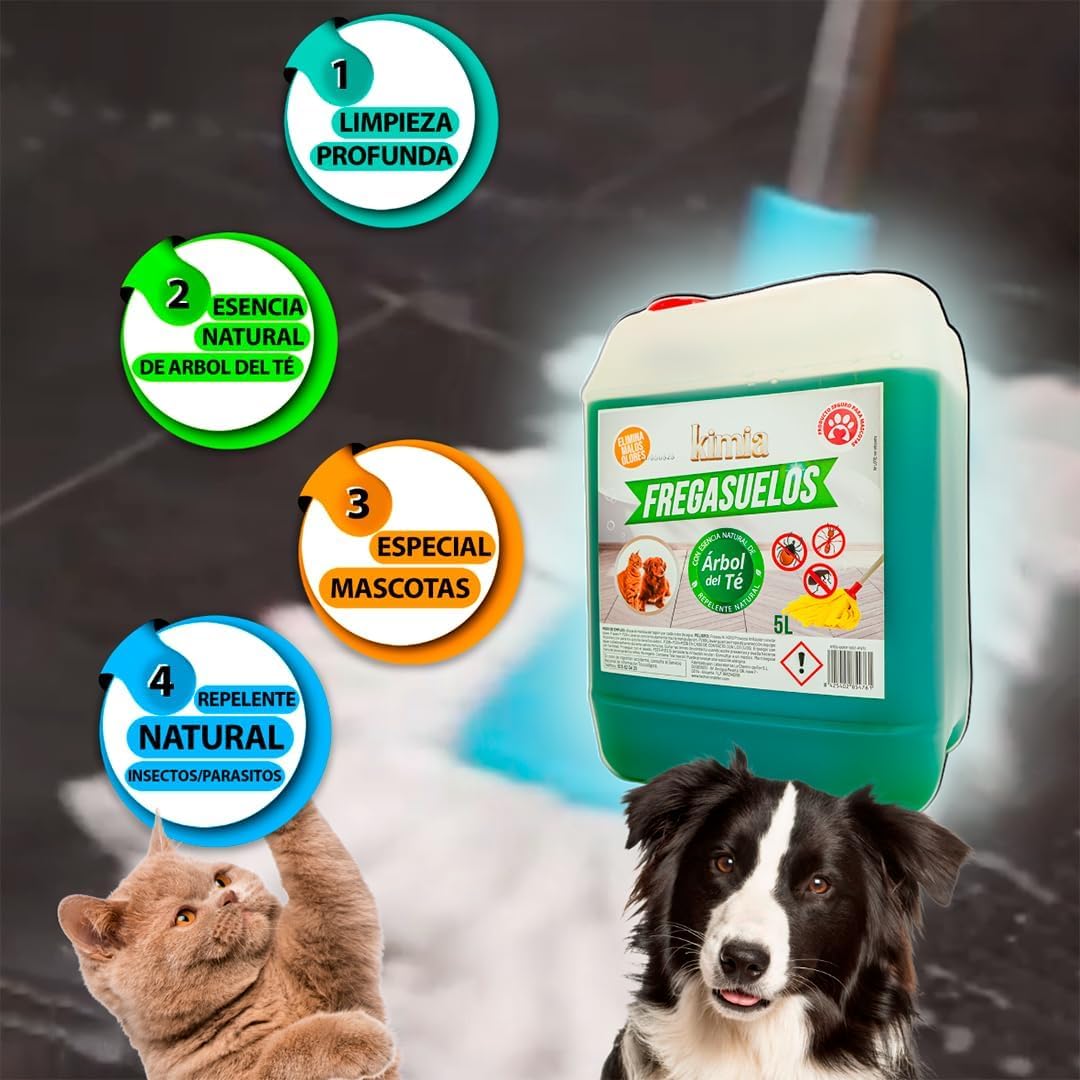KIMIA - Pack I Love Pets – Mascotas | Limpieza Profunda | Neutraliza Olores | Ideal para la Limpieza de Suelos con Hogares con Mascotas