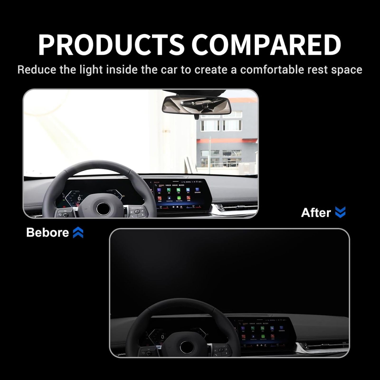 Auto Windschutzscheiben Sonnenschutz Für Mazda CX60 2022-2023 - Faltbar 145x80cm