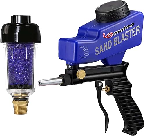 Paquete de filtro desecante de aire comprimido de 3/8 pulgadas y kit de pistola de soda