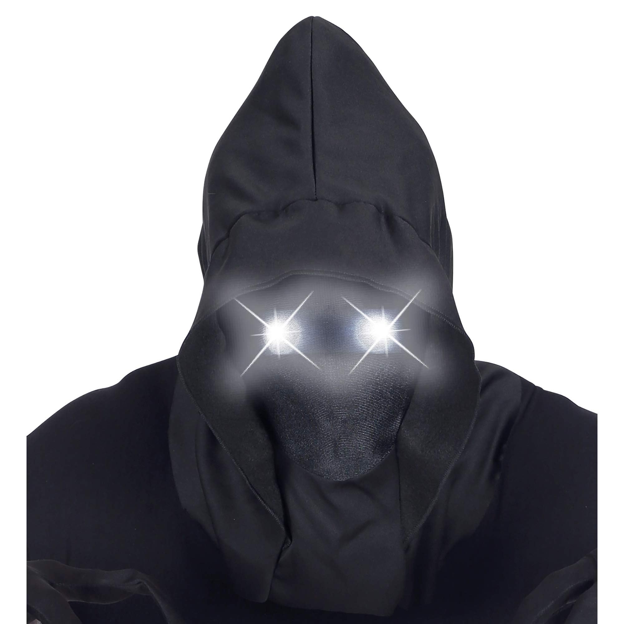 Rubies Adult Full Face Mask With Hood, Invisible Face And Luminous Eyes, White