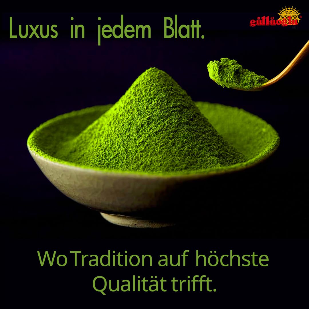 Matcha zielona herbata w proszku o ceremonialnej jakości – AAAA – 100 g – pierwsze zbiory z Nishio, Japonia – mielenie kamienia – do herbaty, latte, smoothie i pieczenia