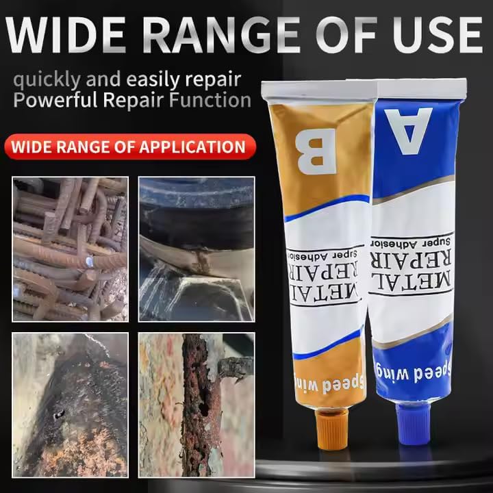 Image of Metal Repair Adhesive Gel, Cold Weld Paste, Strong Universal Bonding for Metal and Plastic, 100g, Transparent