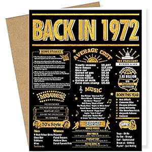 InstaDecor 51st Birthday Card Gifts for Men and Women, Happy and Funny Birthday Cards for Husband, 8×10 inch Print for…