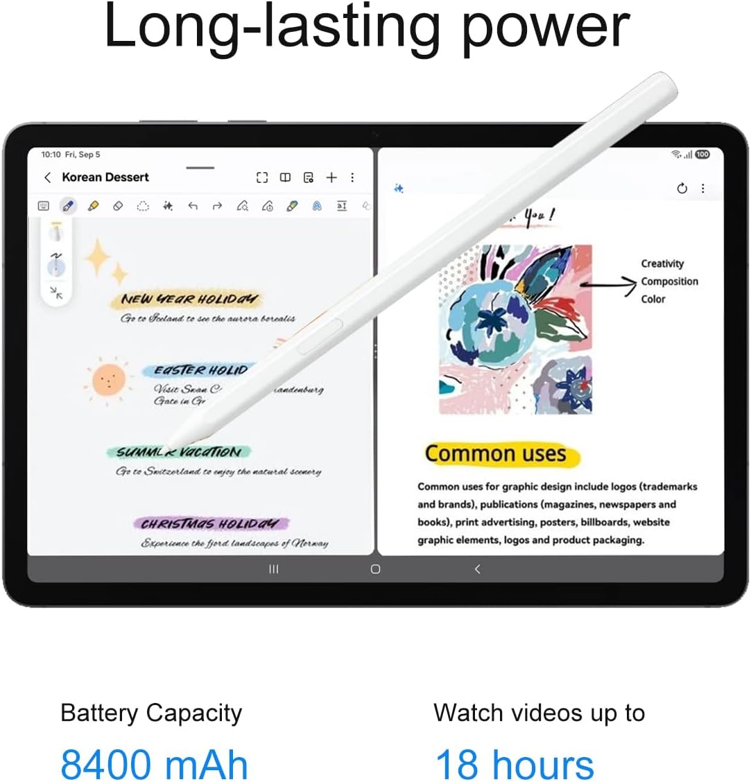Samsung Galaxy Tab S11 AI Tablet, 11" 120Hz AMOLED 2X, 256GB Storage (128GB+128GB SD Card), 12GB RAM, S Pen, 2K+ Touchscreen, Ultra-Light, Slim Tablet,18-Hr Battery Life, 13MP+12MP Camera, SM-X730