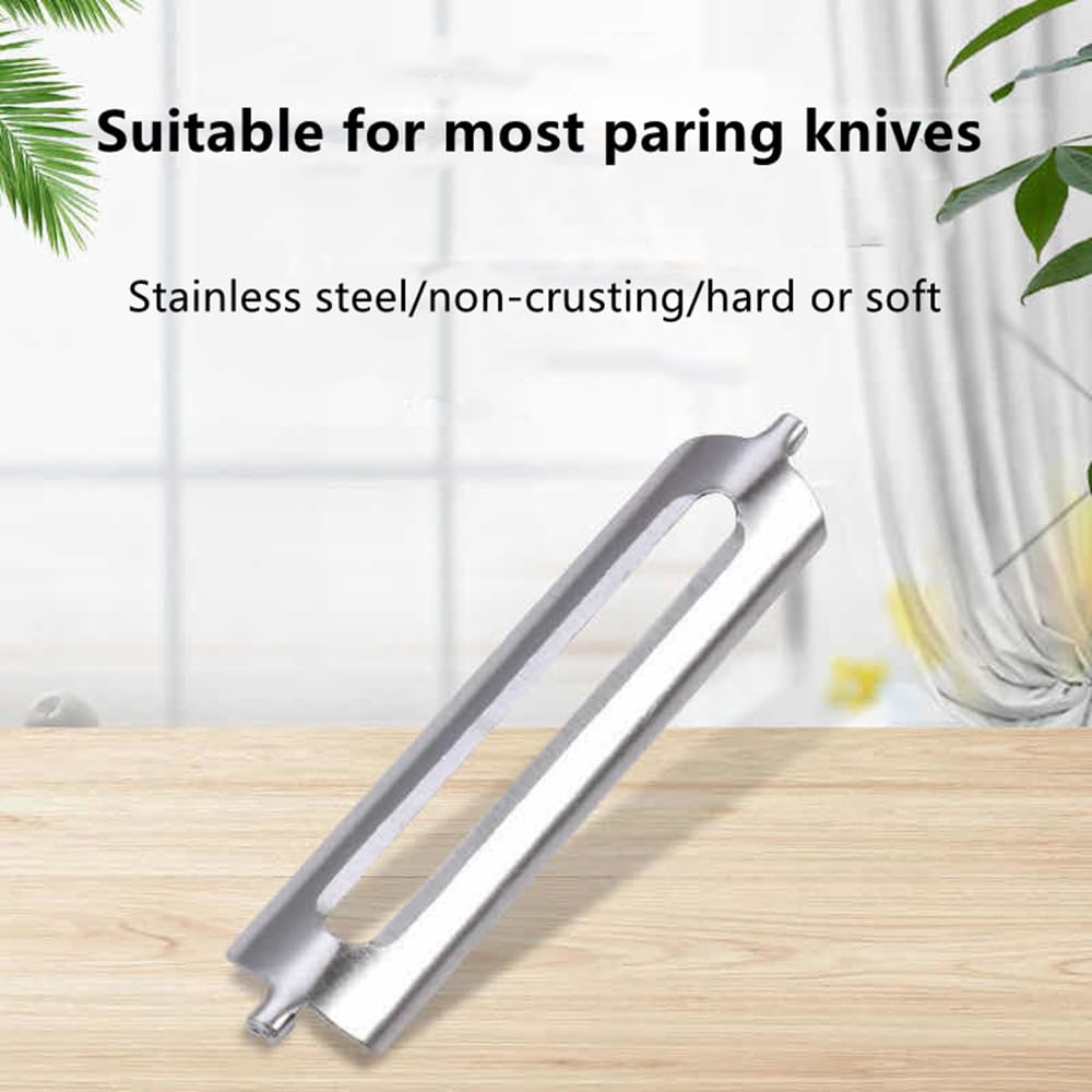 Pelador multifuncional de 55 mm, de acero inoxidable, hoja plana de repuesto para cocina