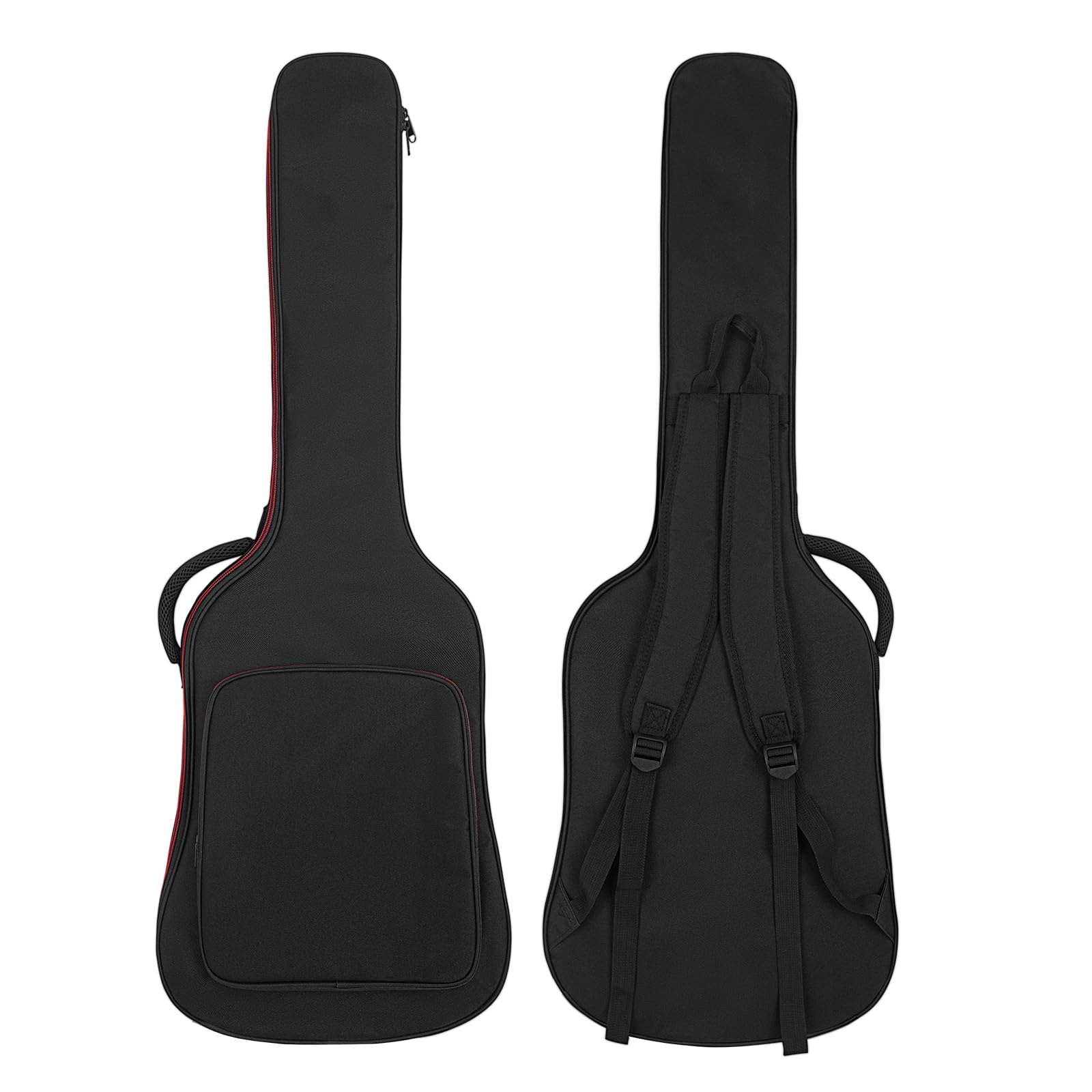 Funda para guitarra eléctrica de 39 a 40 pulgadas, funda acolchada de 0,38 pulgadas de grosor, resistente al agua, con bolsillo y correa de hombro ajustable, almohadilla protectora para el
