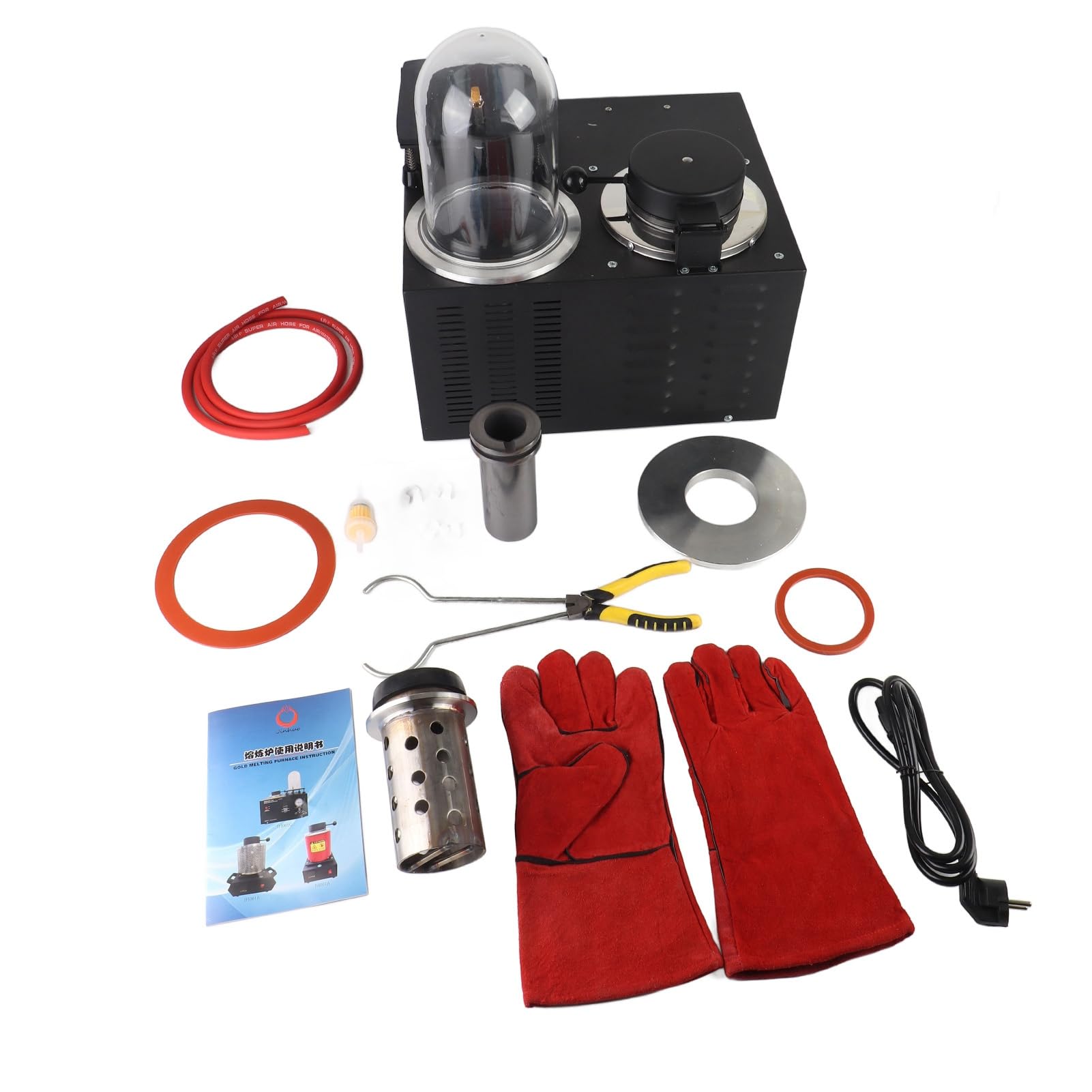 Yctze Kit Connettore Di Alimentazione da 5 Pezzi 50Amp, Connettore Cavo Jumper per Verricello Di Recupero e Sistemi Di Traino N Spina Di Alimentazione da 50Amp, Kit Spina Cavo Jumper, 50A Quick